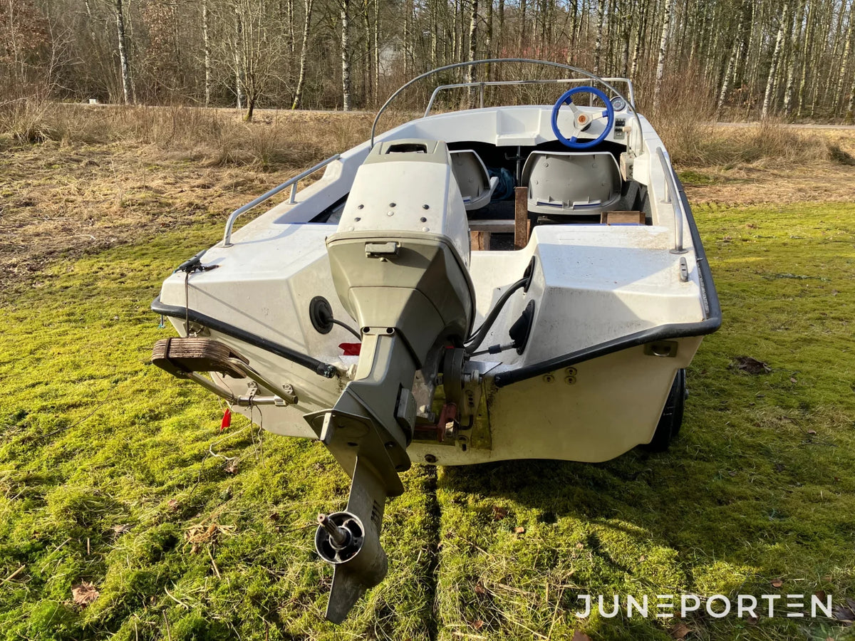 Sportbåt med Evinrude motor