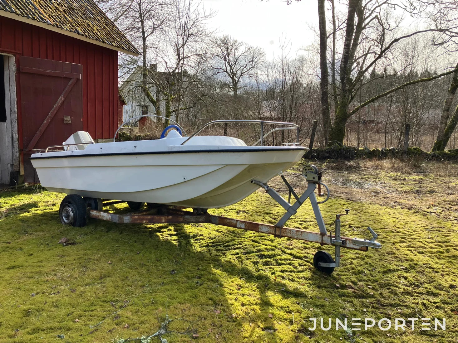 Sportbåt med Evinrude motor