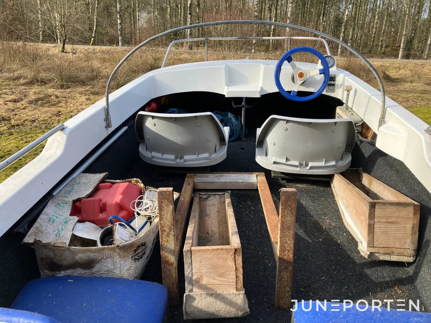 Sportbåt med Evinrude motor