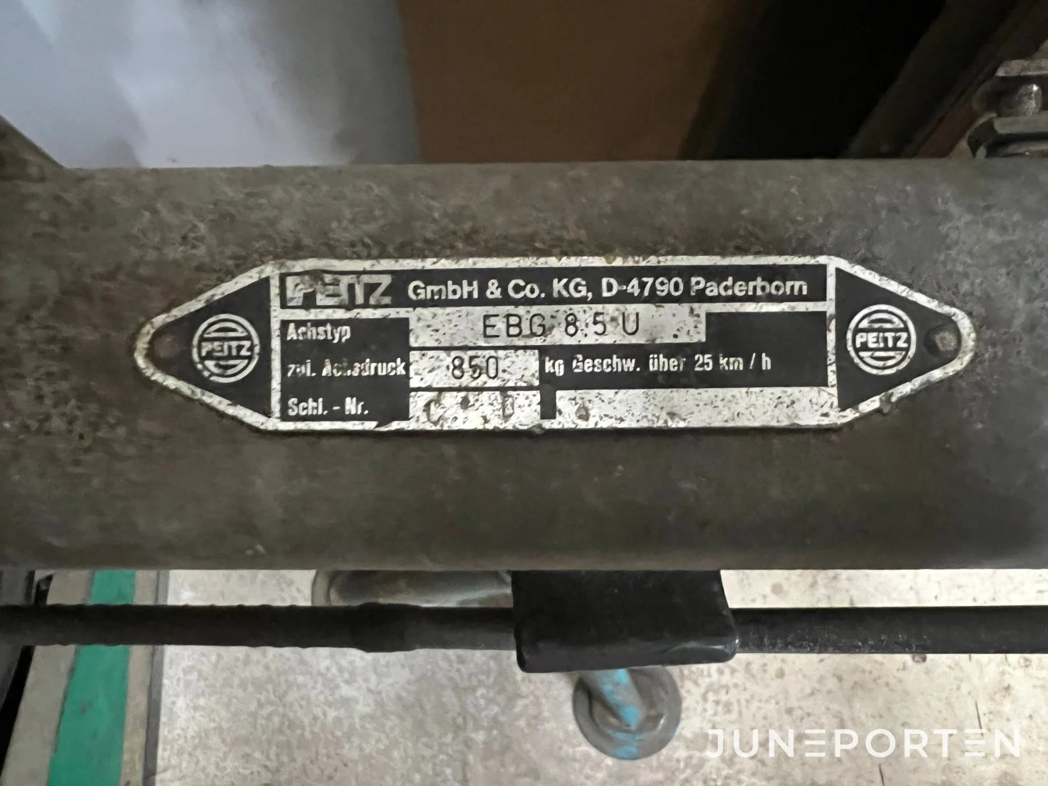Axel släpvagn 850kg