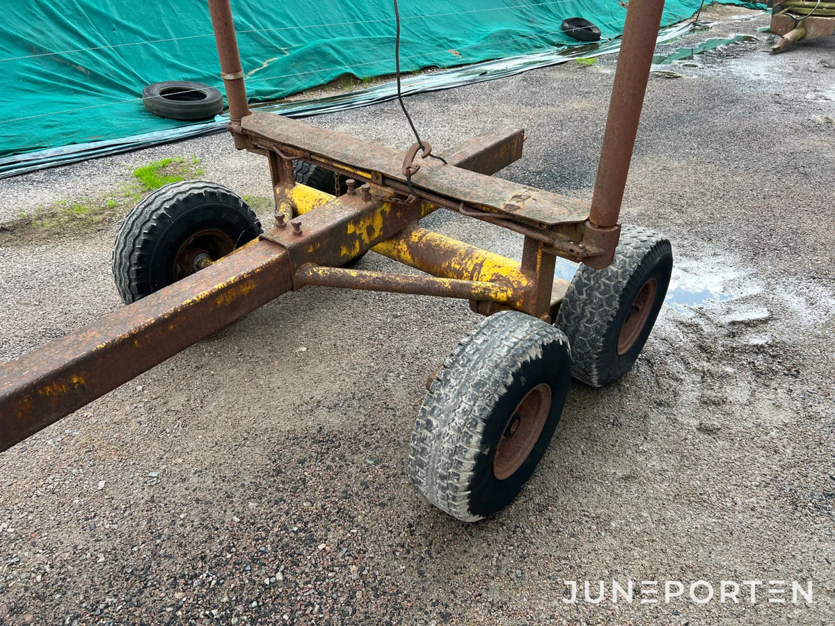 Timmervagn Rottne med vajerkran