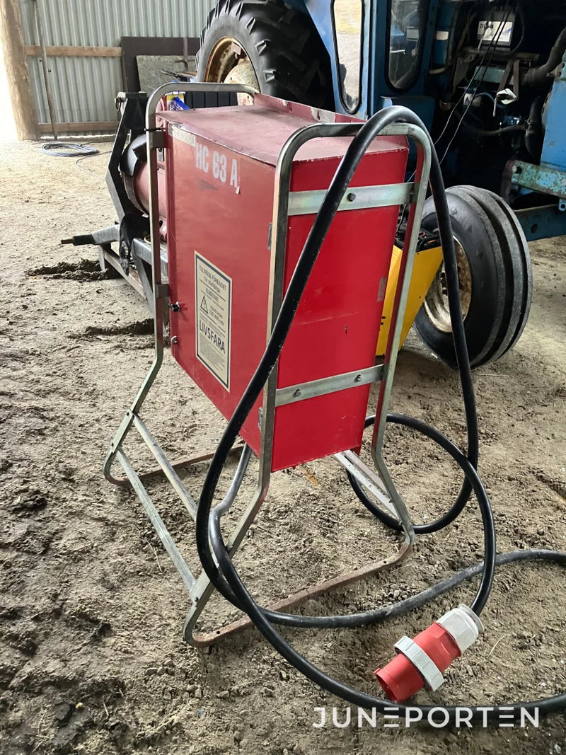 Traktordrivet elverk Mecc med undercentral 63 A