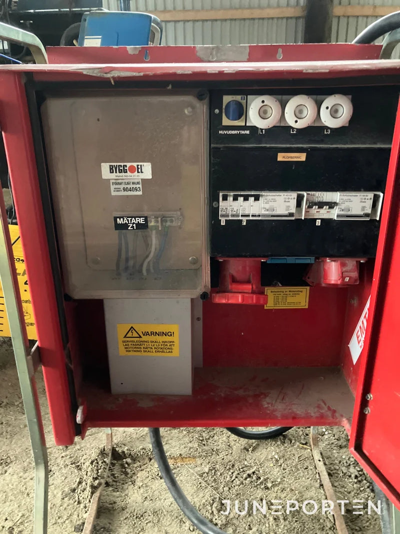 Traktordrivet elverk Mecc med undercentral 63 A