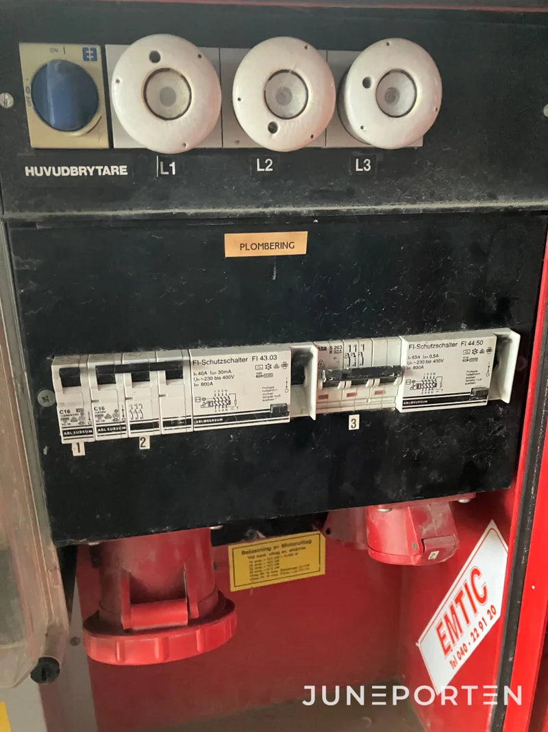 Traktordrivet elverk Mecc med undercentral 63 A