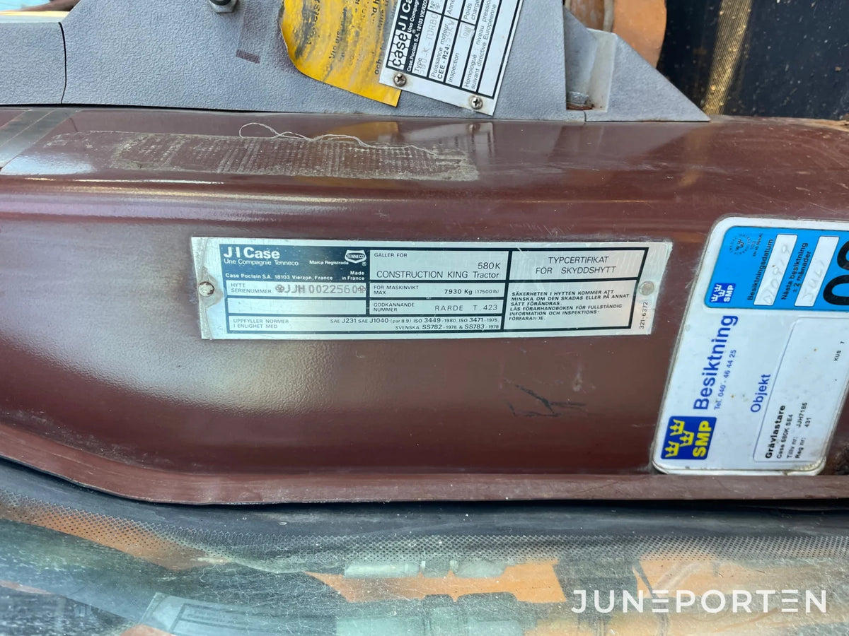 Traktorgrävare Case 580k Prestige Turbo