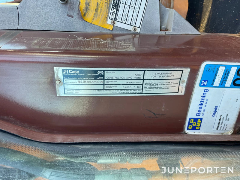 Traktorgrävare Case 580k Prestige Turbo