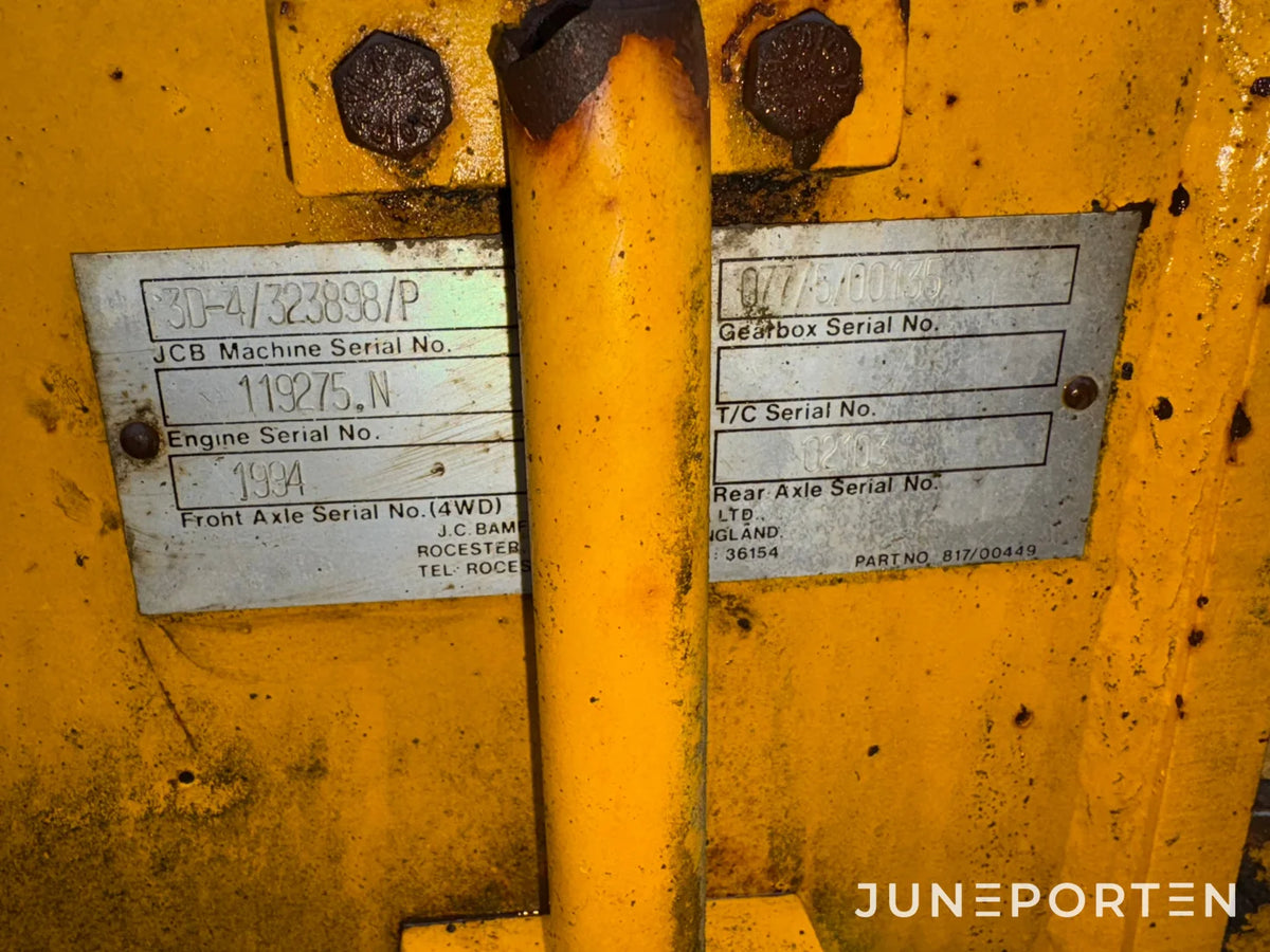 Traktorgrävare JCB 3D-4 Turbo 4x4