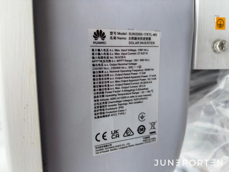 Växelriktare Huawei SUN2000-17KTL-M2