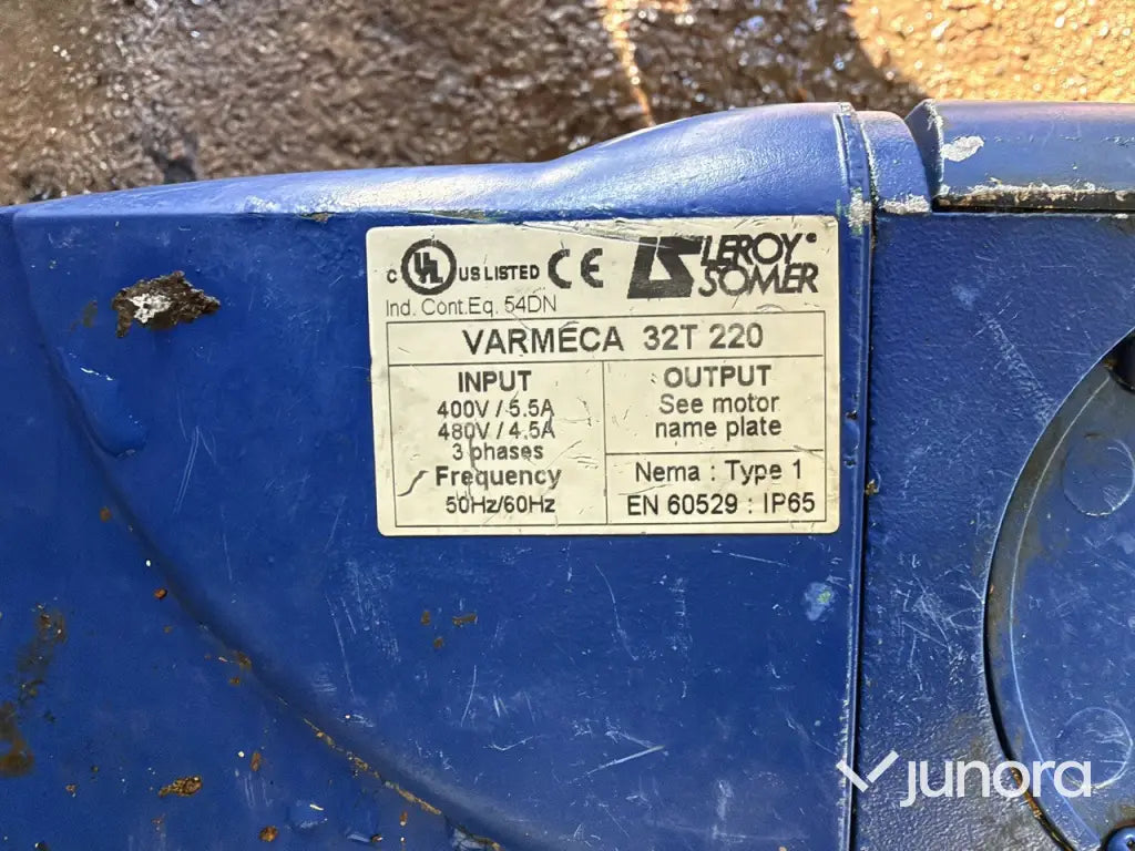 Vakuumpump DeLaval DVP 900 med frekvensstyrning NFO Drive 2,2 kW