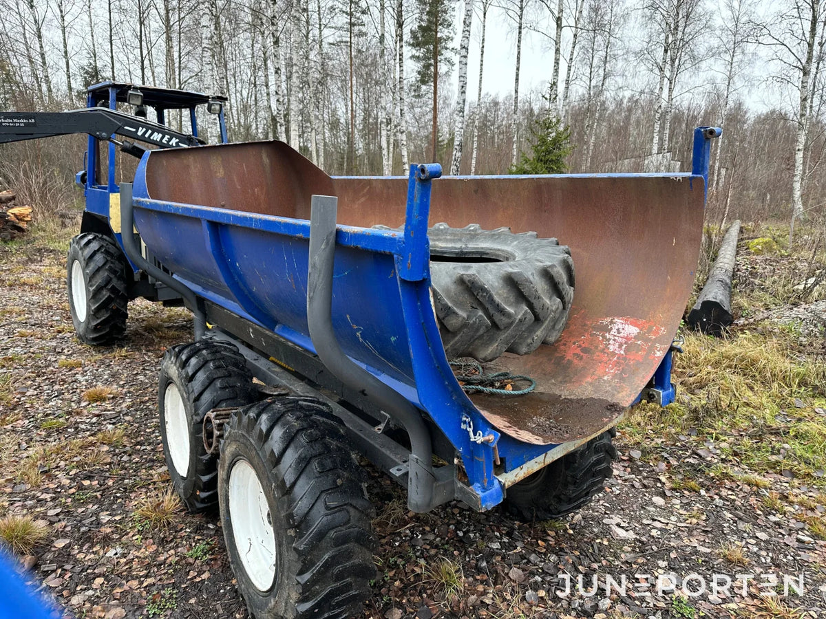 Skotare Vimek 606 med hydrauliskt tippflak