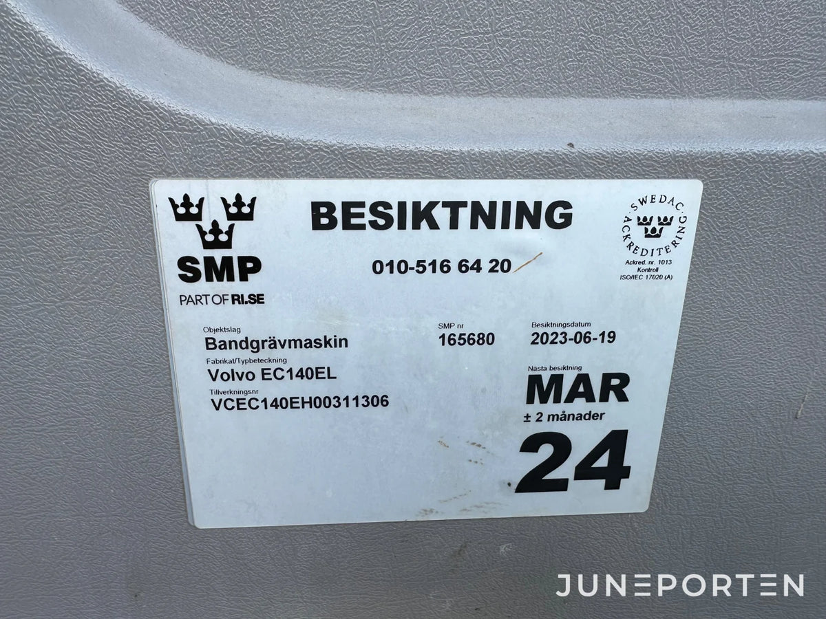 Grävmaskin Volvo EC 140 EL