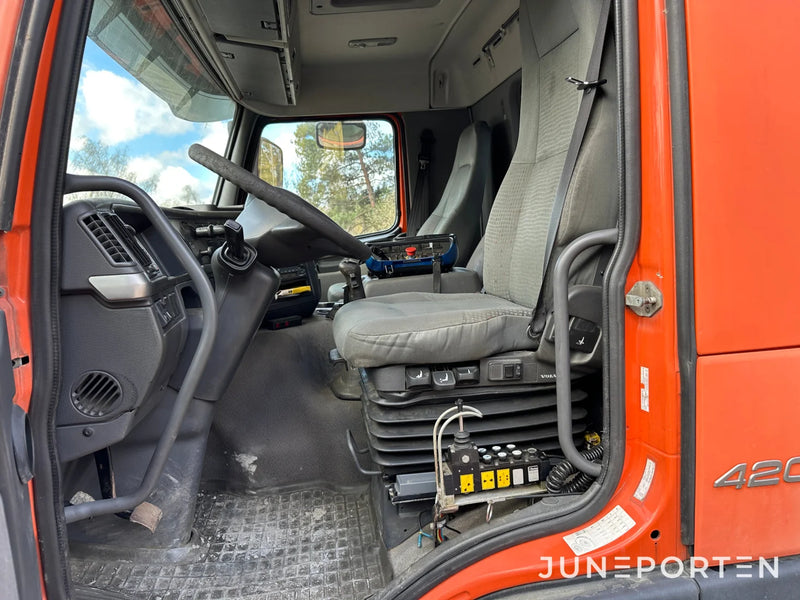 Volvo FM12 med lastväxlare & kran