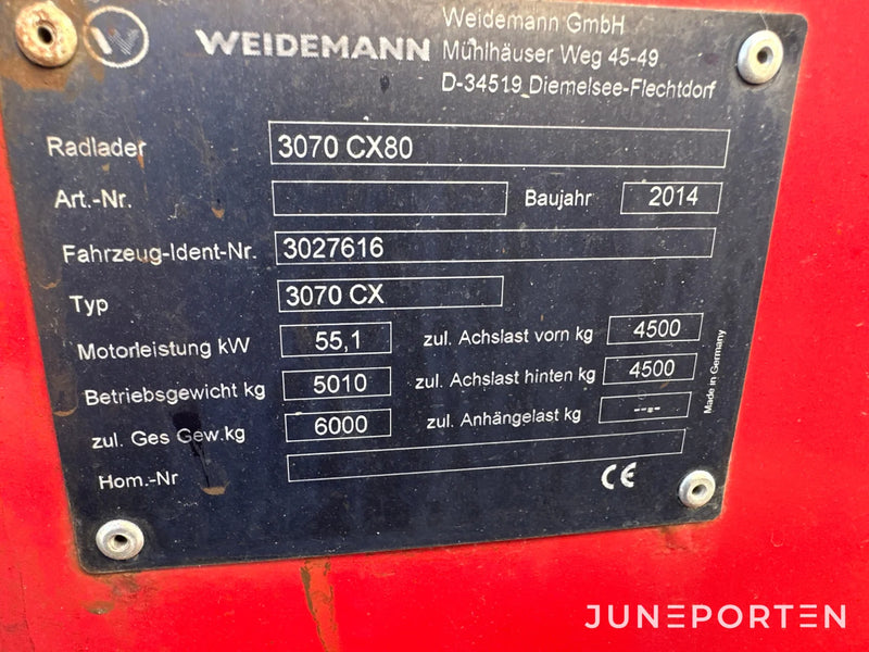 Weidemann 3070 CX 80