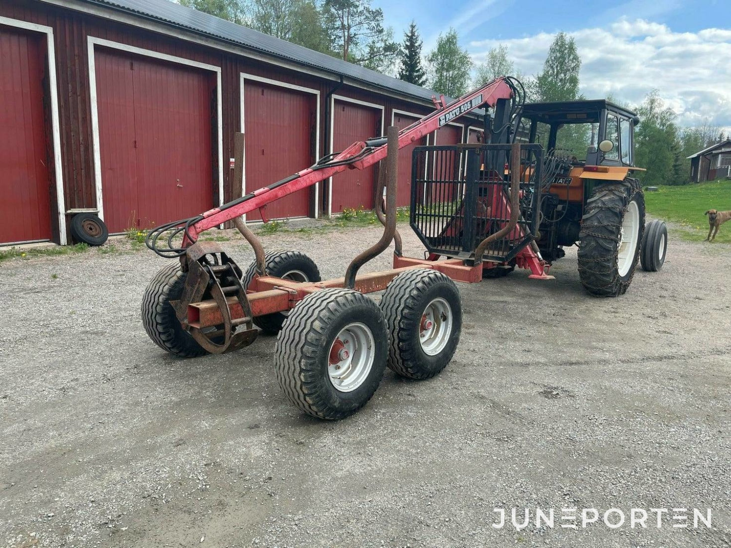 Fiat 880 med Patu skogsvagn - 1979