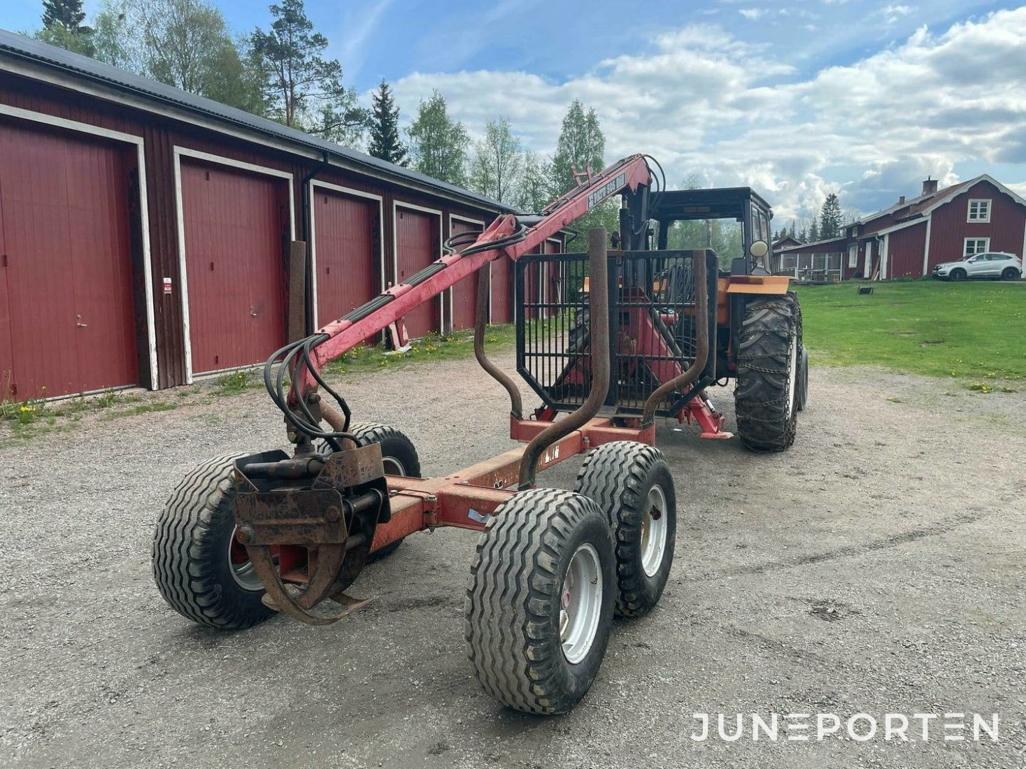 Fiat 880 med Patu skogsvagn - 1979