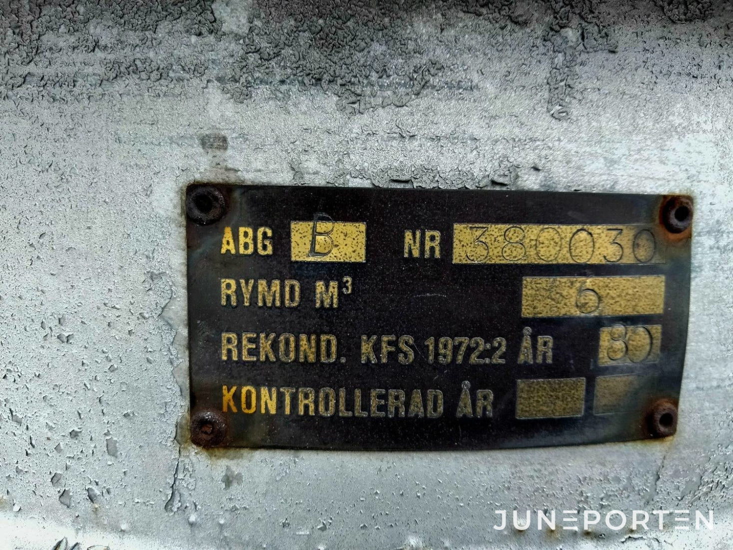 Bränsletank 6 m3