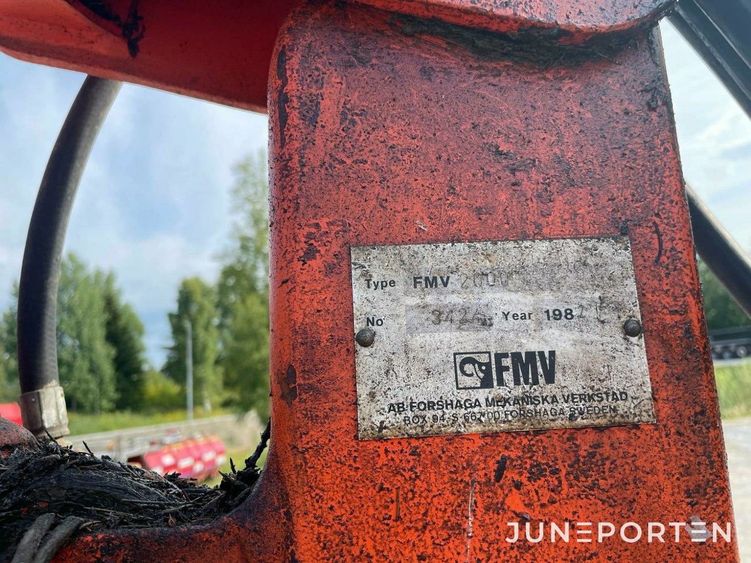 Moheda skogsvagn med FMV 2000 kran