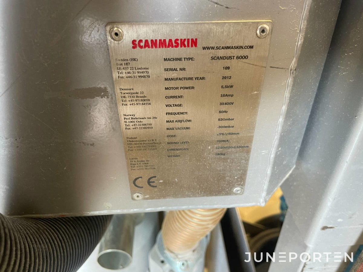 Industridammsugare Scandust 6000