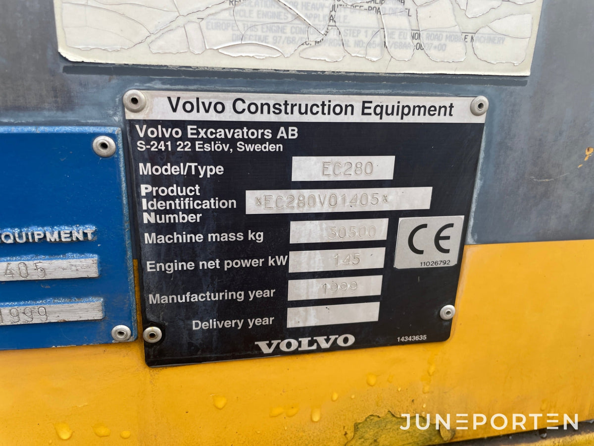 Grävmaskin Volvo EC280
