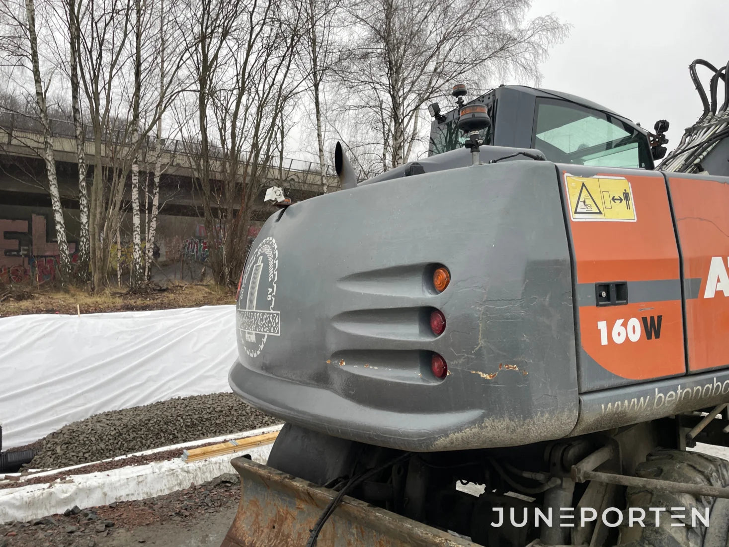 Hjulgrävare Atlas 160 W med tillbehör