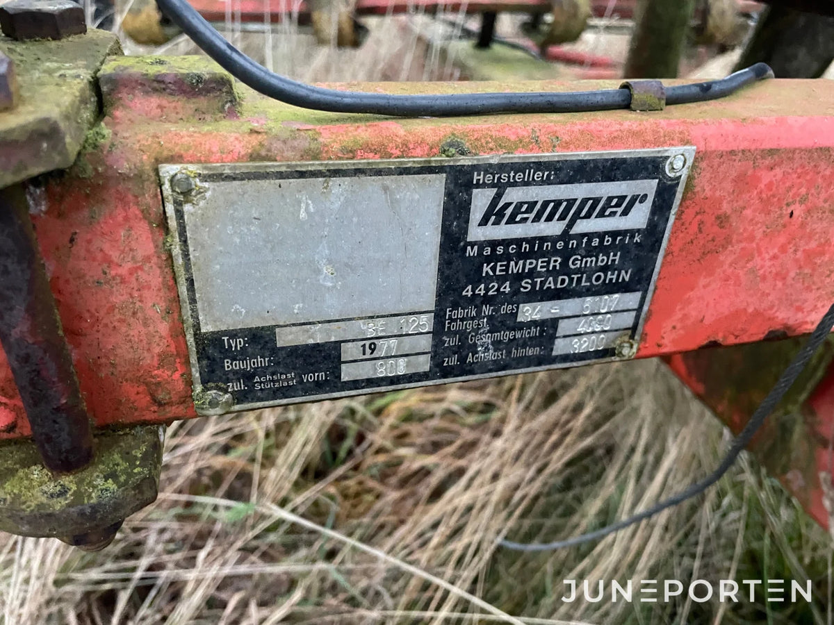 Baluppsamlingsvagn Kemper BE 125