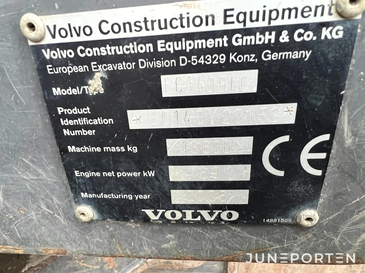 Bandgrävare Volvo EC140B LC