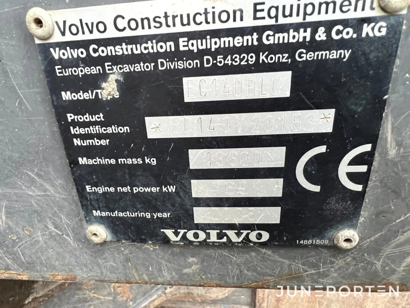 Bandgrävare Volvo EC140B LC