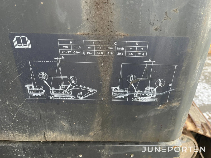 Bandgrävare Volvo EC140CL med skopor