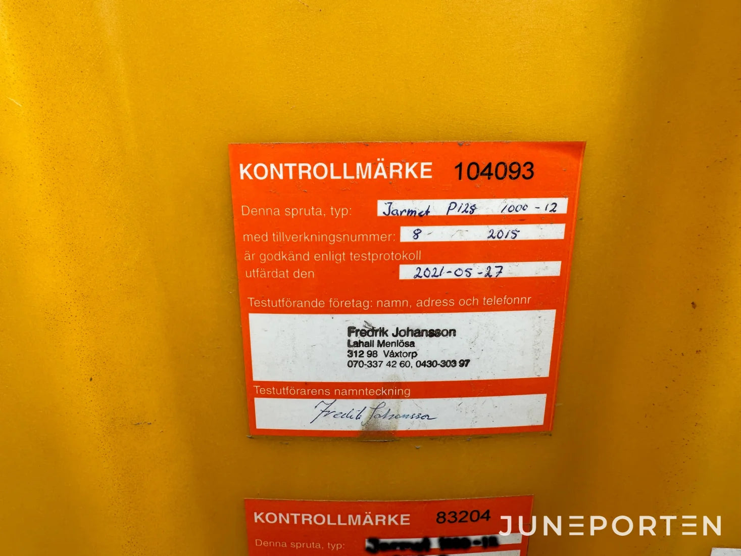 Buren växtskyddsspruta Jarmet P128