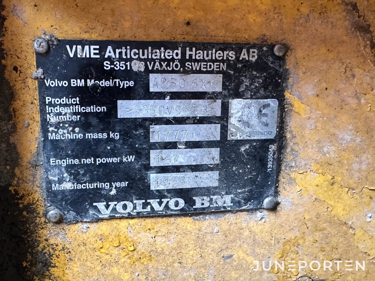 Dumper Volvo A25C 6X6
