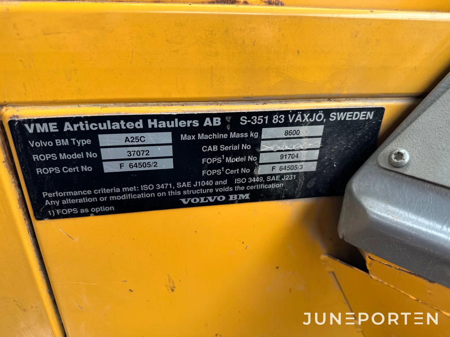 Dumper Volvo A25C 6X6