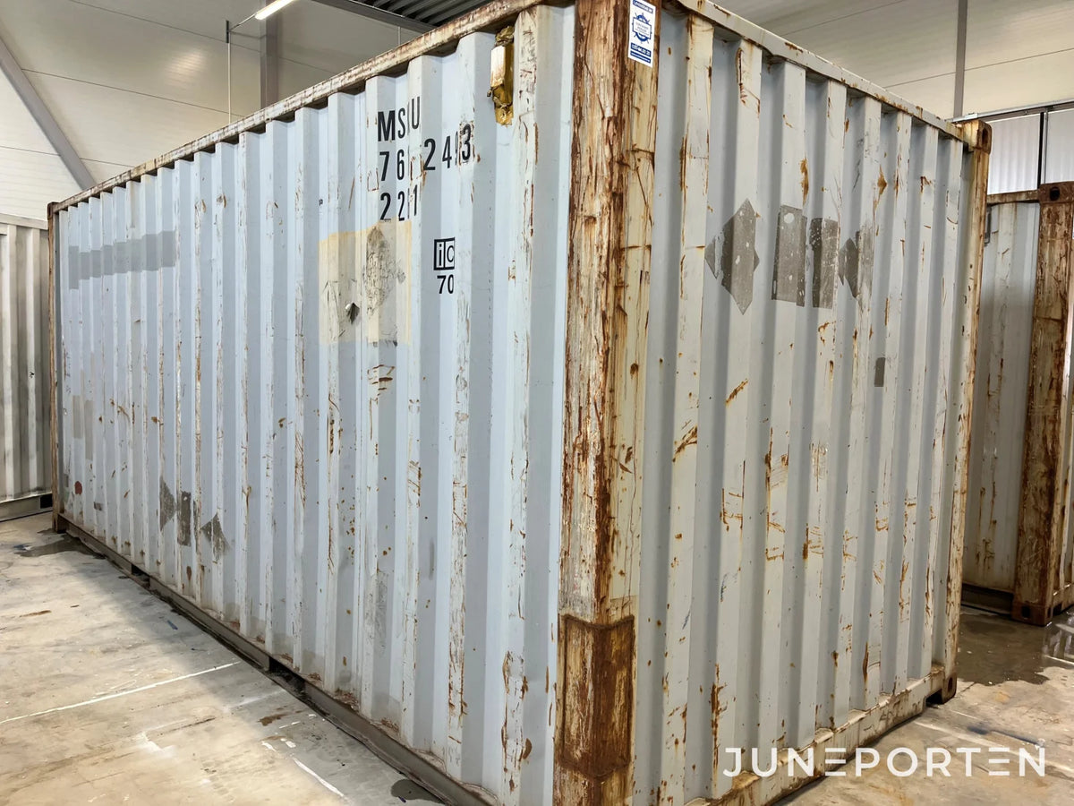 Fraktcontainer Grå 20 fot