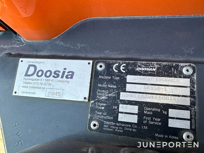 Grävmaskin Doosan DX85R-3