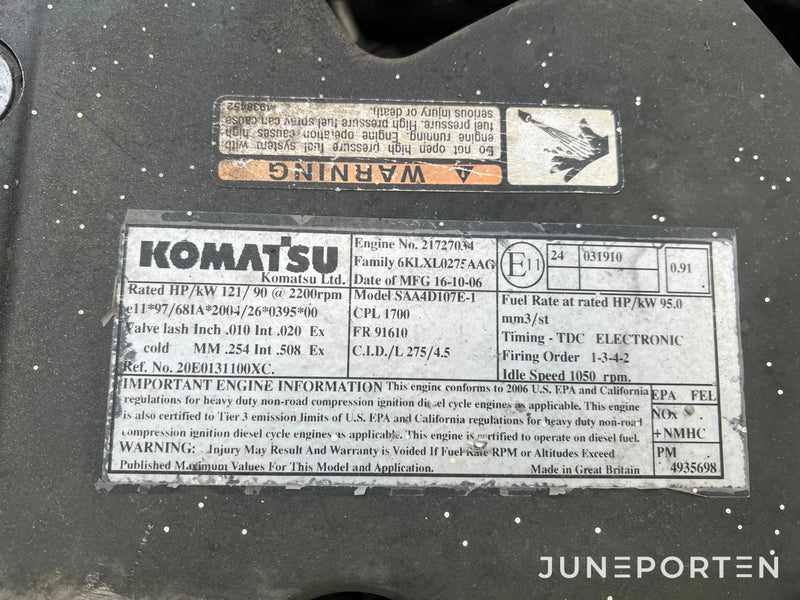 Hjulgrävare Komatsu PW 140-7