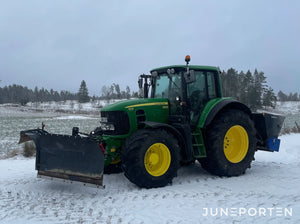 John Deere 7530 med Vikplog & Sandspridare