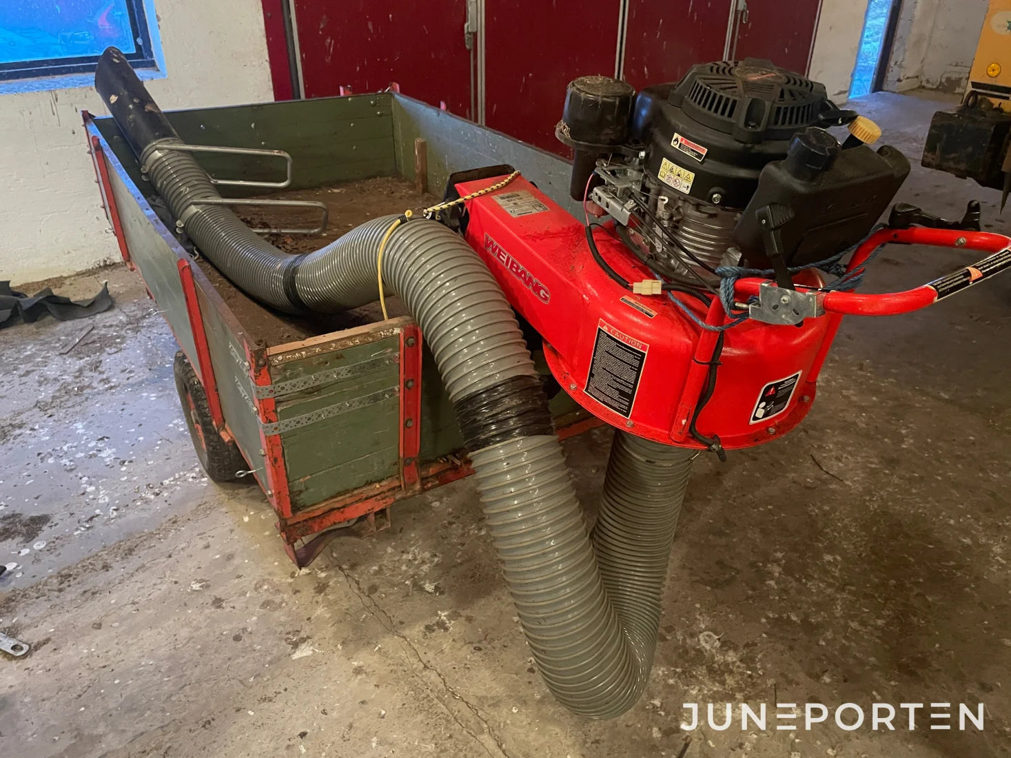 Lövsug Weibang med vagn