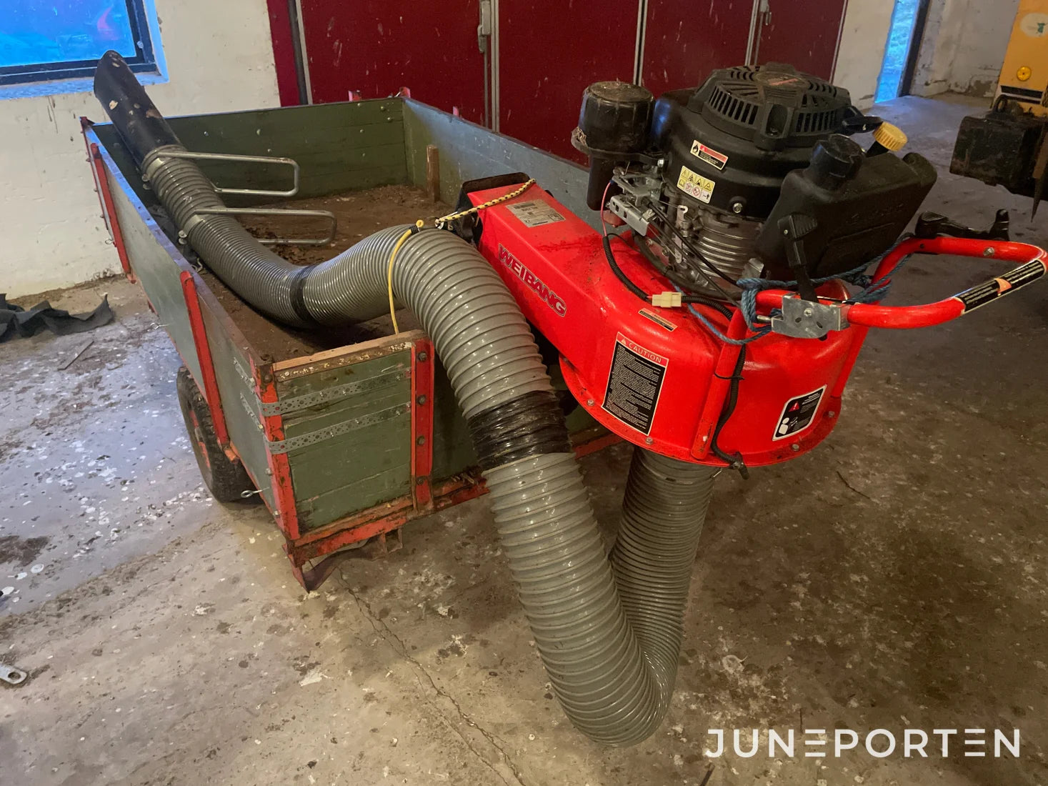 Lövsug Weibang med vagn