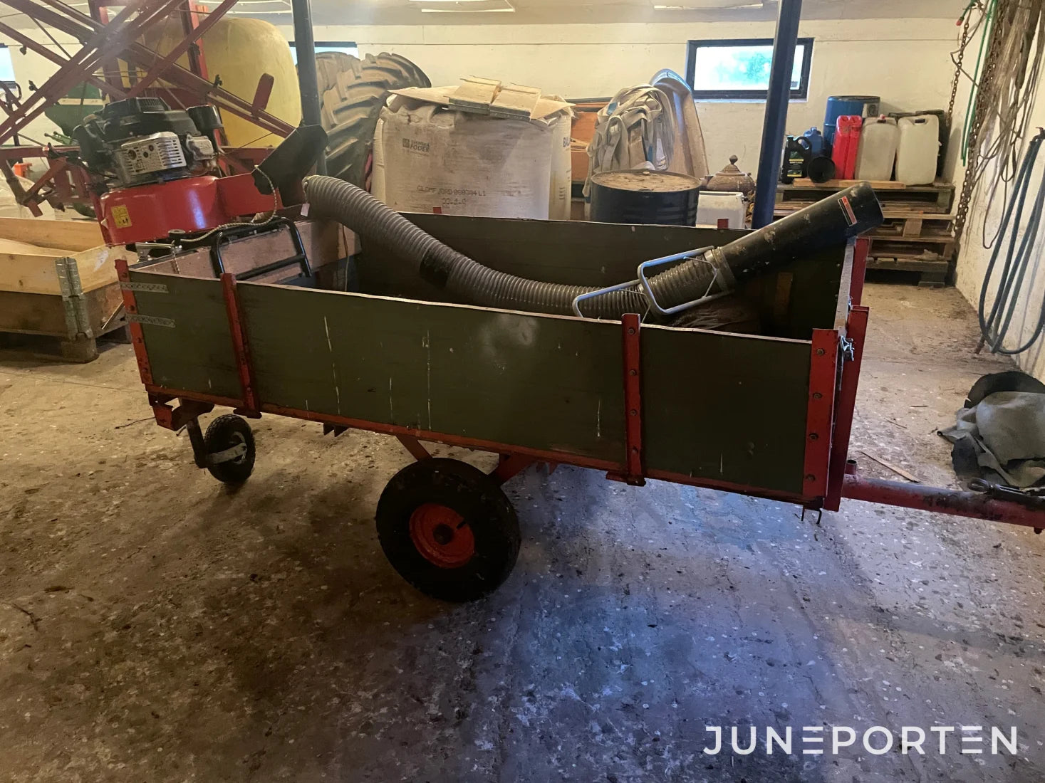 Lövsug Weibang med vagn