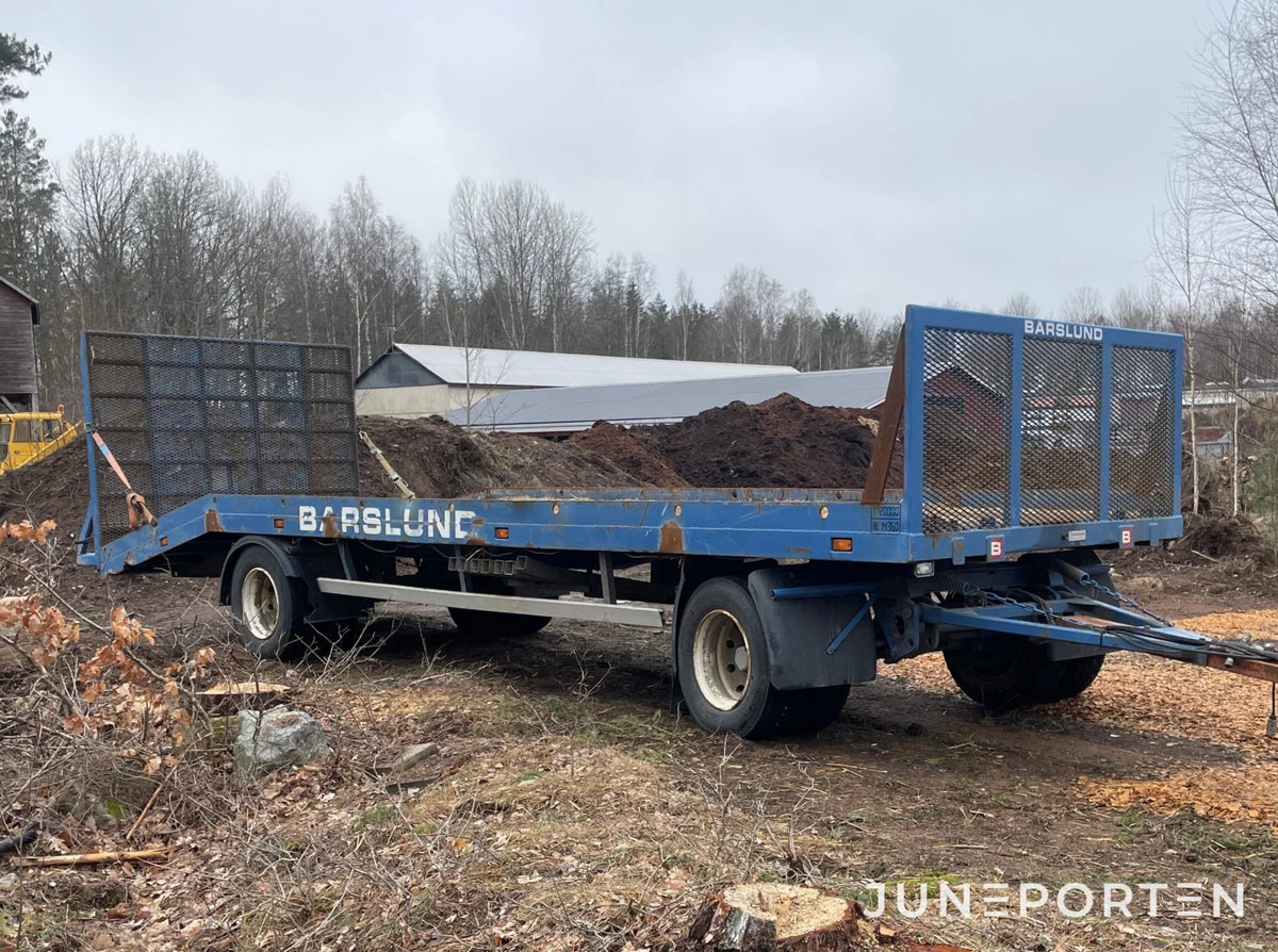 Maskintrailer för traktor Barslund 20 ton
