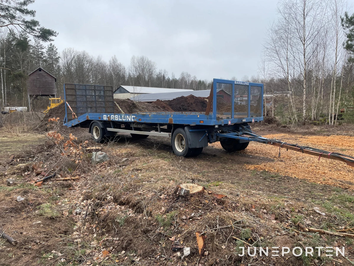 Maskintrailer för traktor Barslund 20 ton