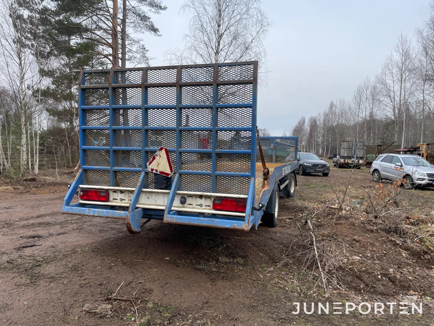 Maskintrailer för traktor Barslund 20 ton
