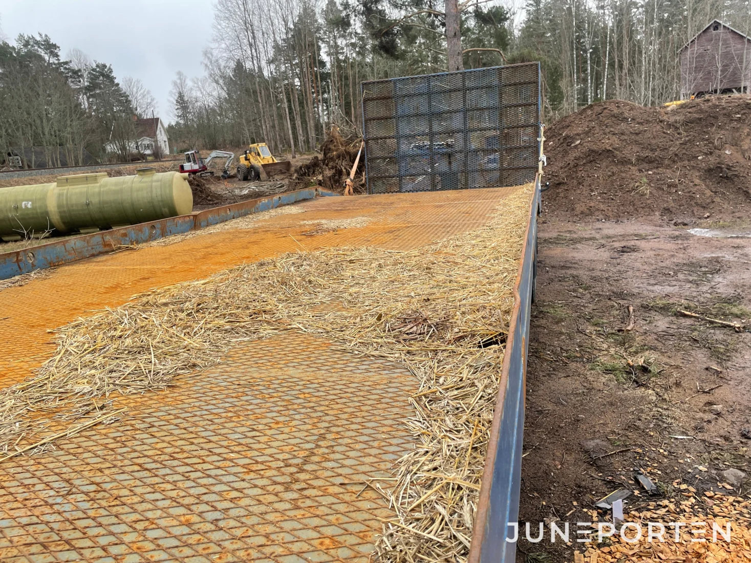 Maskintrailer för traktor Barslund 20 ton