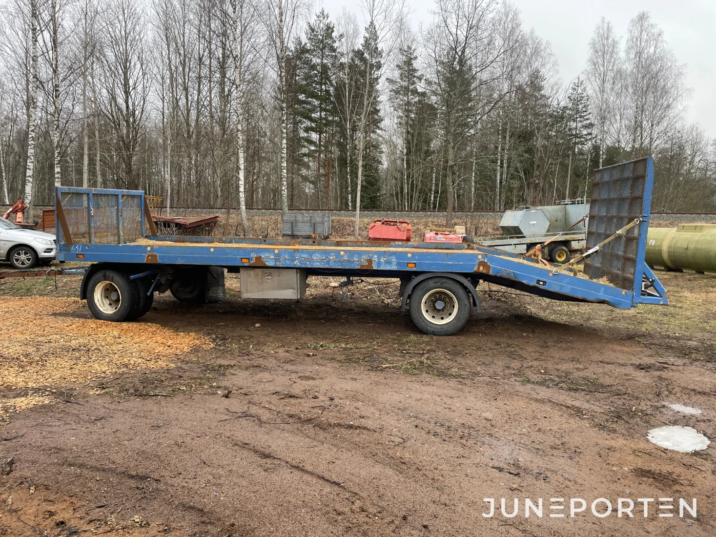 Maskintrailer för traktor Barslund 20 ton