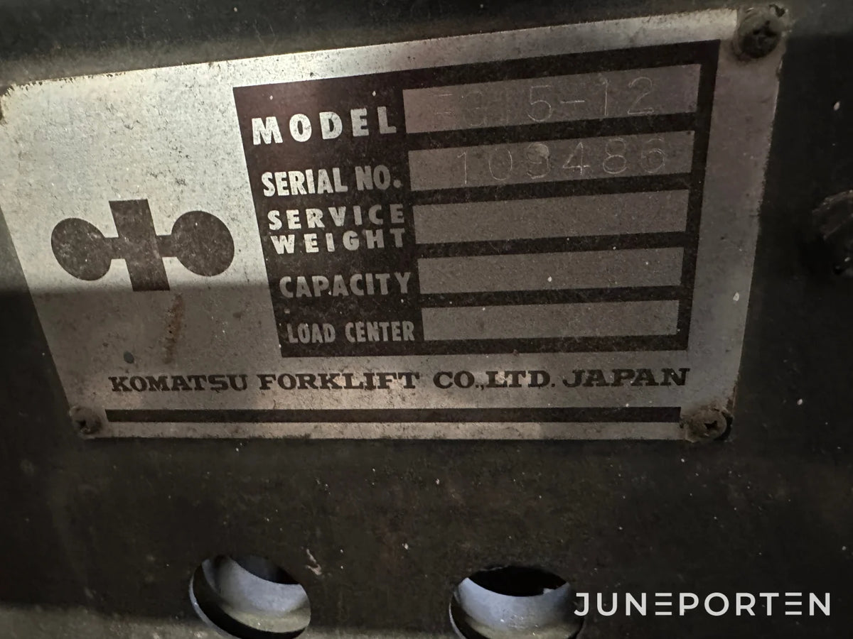 Motviktstruck Komatsu FG 15-12