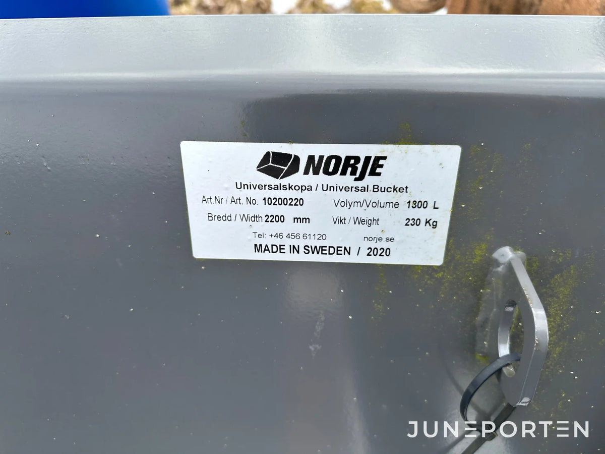 Universalskopa Norje 1 800 L