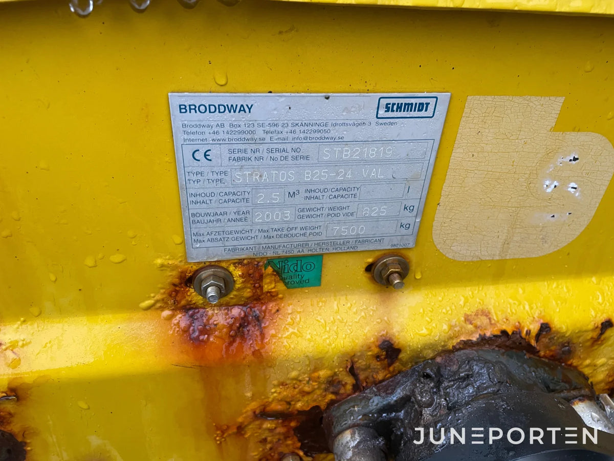 Saltspridare Schmidt 2,5 kubik