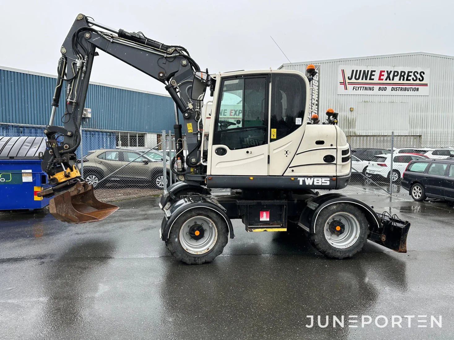 Hjulgrävare Terex TW85 med redskap