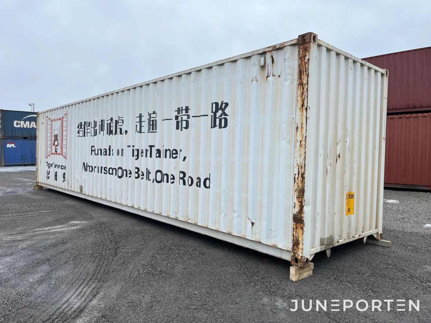 Fraktcontainer Vit 40 fot